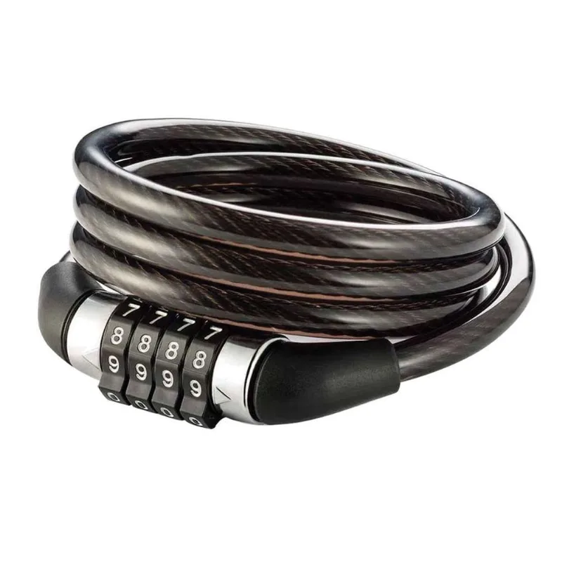 Cadeado De Aço Bi012 Para Bicicleta Com Senha Cabo 8Mm Preto - Atrio - Gran Belo
