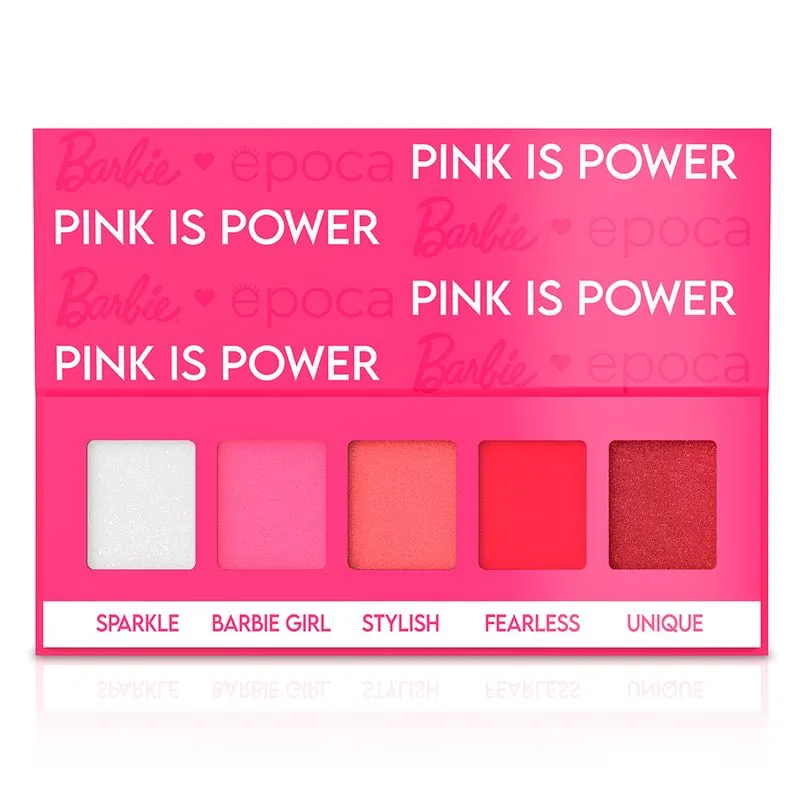 Paleta de Sombras Barbie By Época Pink Is Power Edição Limitada 1 Un