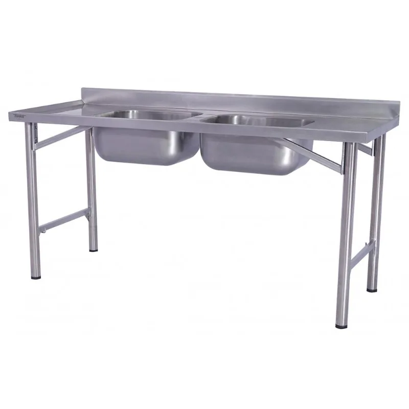 Pia Industrial Benfati Inox 304 190x70cm com 2 Cubas 641