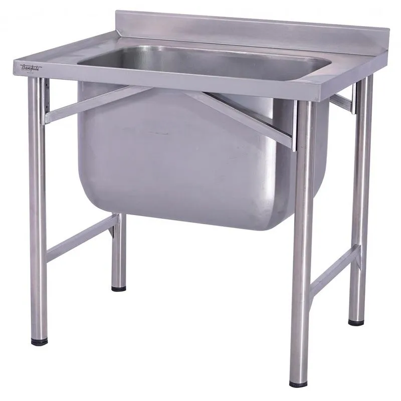 Tanque Inox 304 Benfati 90x70cm Com 1 Cuba 701