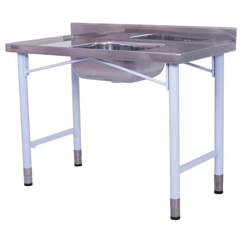 Pia Industrial Benfati Inox 430 120x60cm Pés Pintados com 1 Cuba 551