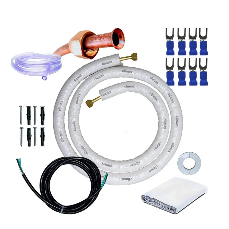 Kit instalação ar condicionado 12000 18000 btus 1/4 1/2 3m