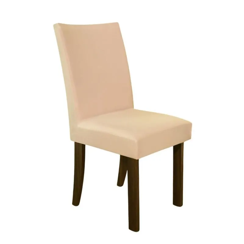 Capa Para Cadeira Sala Jantar Malha Spandex Premium Avelã