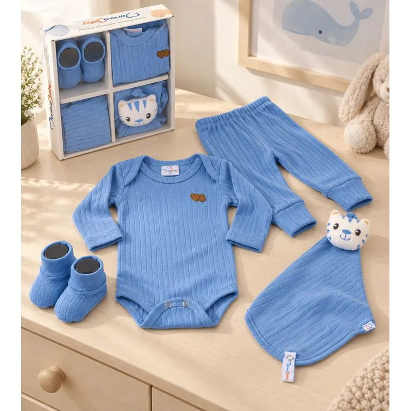 Kit Presente 4 Peças Azul Náutico Azul - P