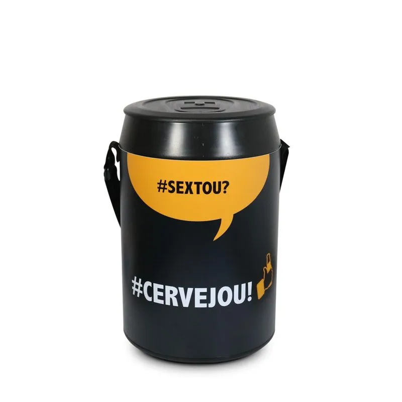 Cooler Térmico Praia Preto Sextou 24 Latas Anabell