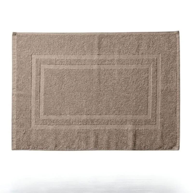Toalha De Piso Grécia Algodão 50x70cm Taupe Bege Alta Absorção E Toque Macio Corttex