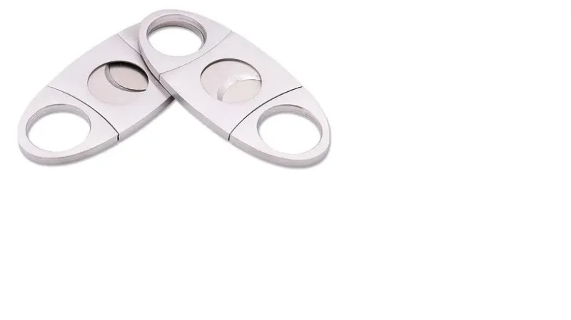 Cortador De Charutos Tipo Guilhotina Aço Inox Duas Lâminas