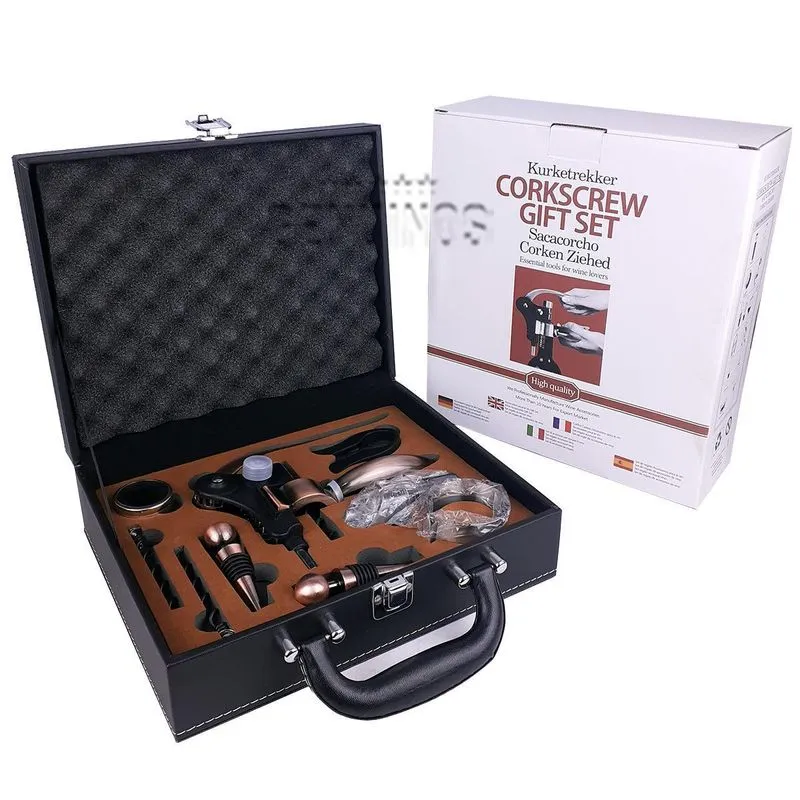 Kit Abridor Vinho Saca Rolha Profissional Acessórios E