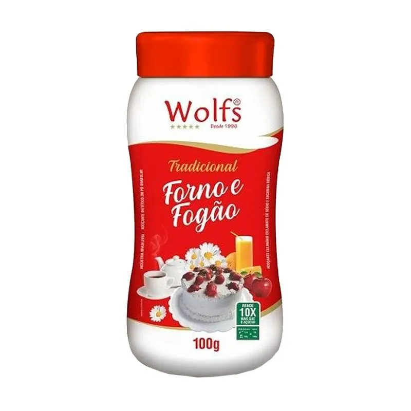 Adoçante Wolfs Forno E Fogão Tradicional 100g