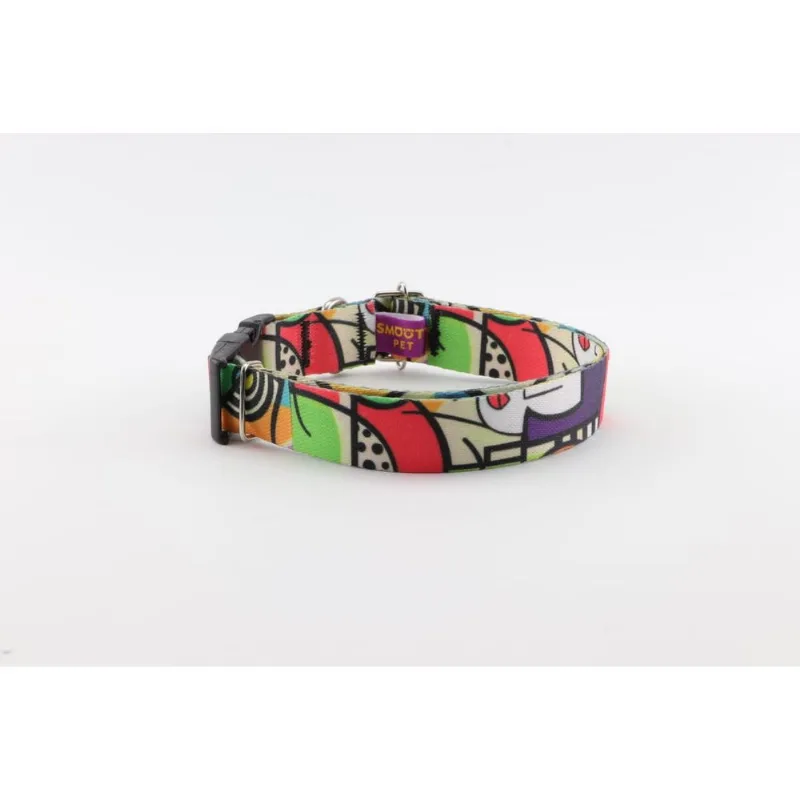 Coleira cachorro Smooty Pet Abstrata