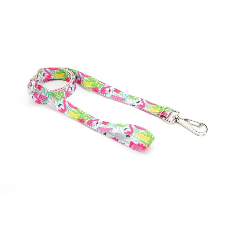 Guia cachorro Smooty Pet com regulagem Flamingo