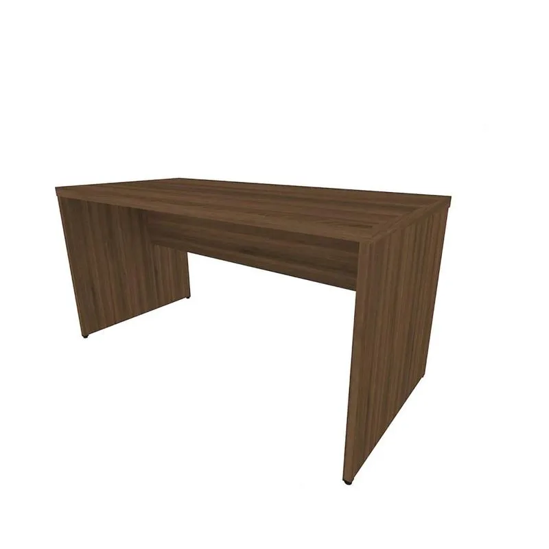 Mesa De Escritório Natus 40mm 130 Bramov Móveis Ameixa Negra
