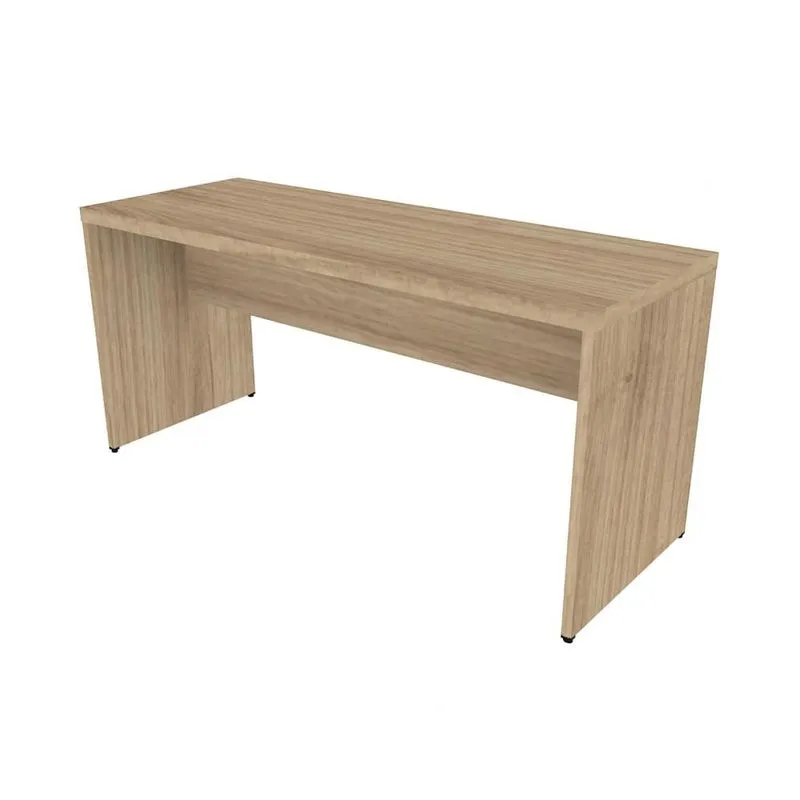 Mesa De Escritório Natus 40mm 130 Bramov Móveis Carvalho Mel