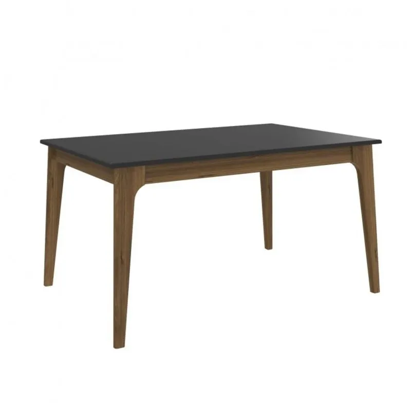 Mesa de Jantar 136cm Club Artemobili Preta/Garapa