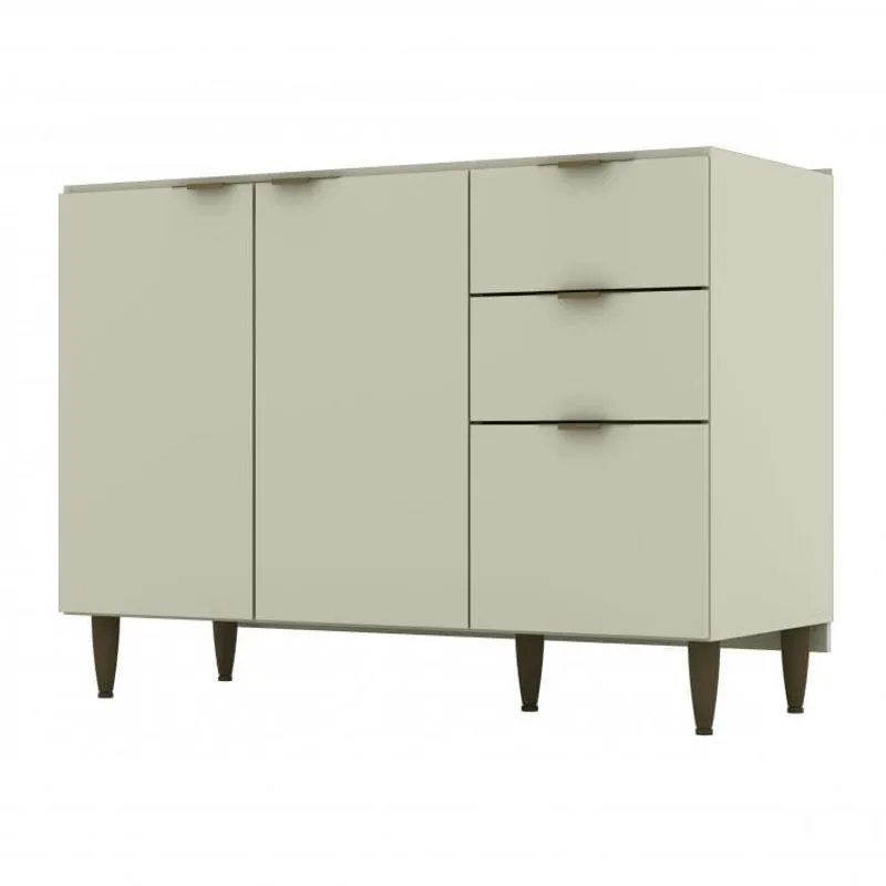 Balcão 2 Portas 3 Gavetas 120cm Essência Henn Areia