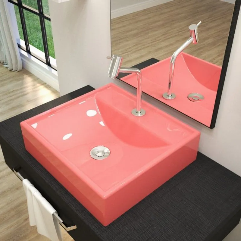 Kit Cuba Q39 com Torneira Pratika 1060 Metal e Válvula Click 1 Pol. Sifão PVC e Flexível Compace Rosa