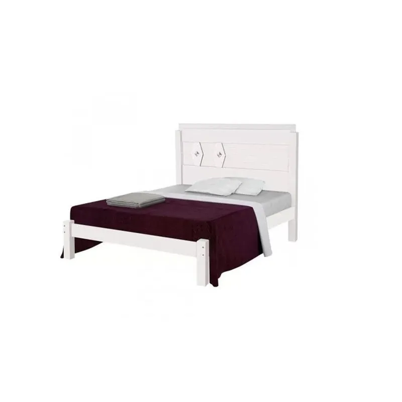 Cama Lívia Casal Branco – Carmolar Móveis