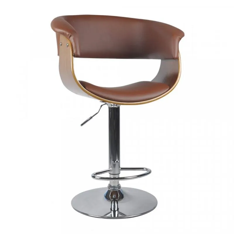 Banqueta Betim com Base Disco Rivatti Marrom