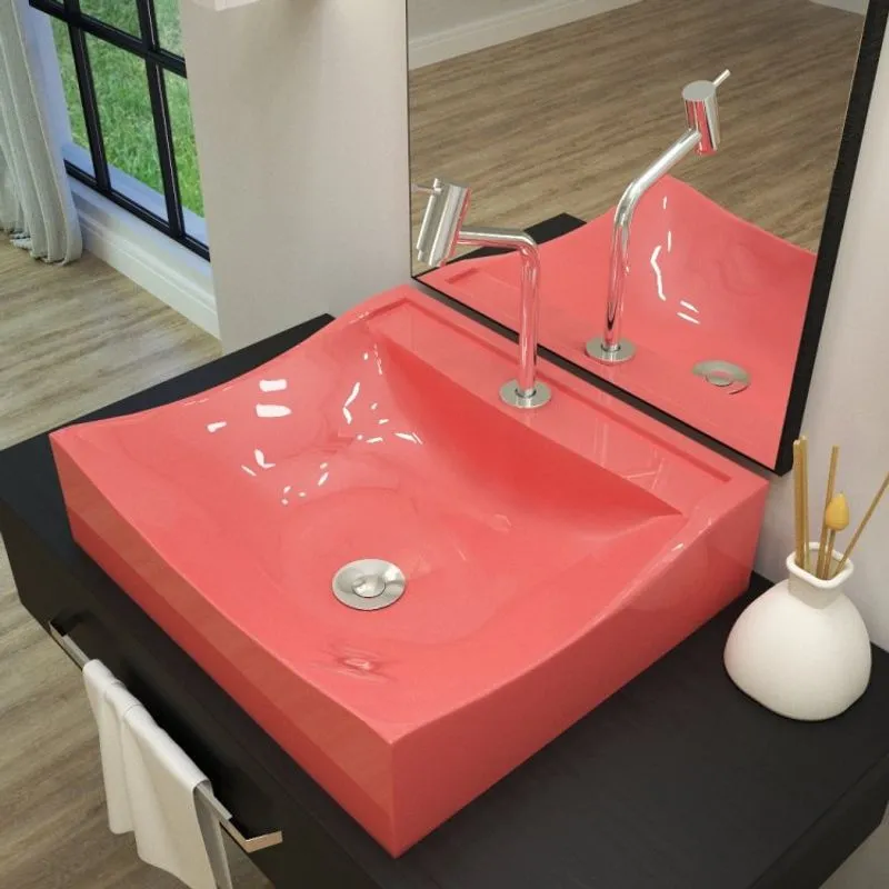 Kit Cuba Q440 com Torneira Pratika 1060 Metal e Válvula Click 1 Pol. Sifão Cromado e Flexível Compace Rosa