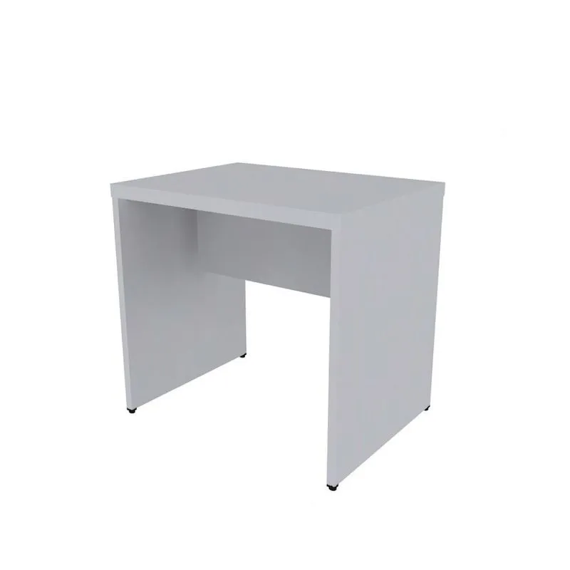 Mesa De Escritório 40mm Natus 80cmx60cm Bramov Móveis Cinza Cristal