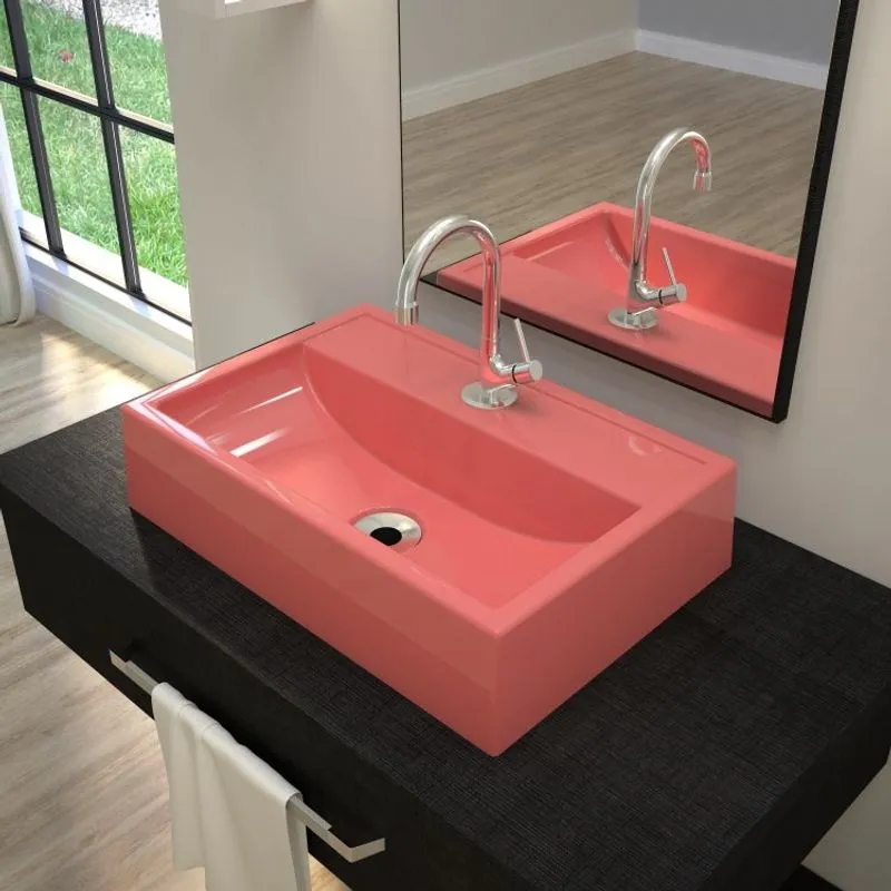 Kit Cuba Q45 com Torneira 1198 Metal e Válvula1 Pol. Compace Rosa