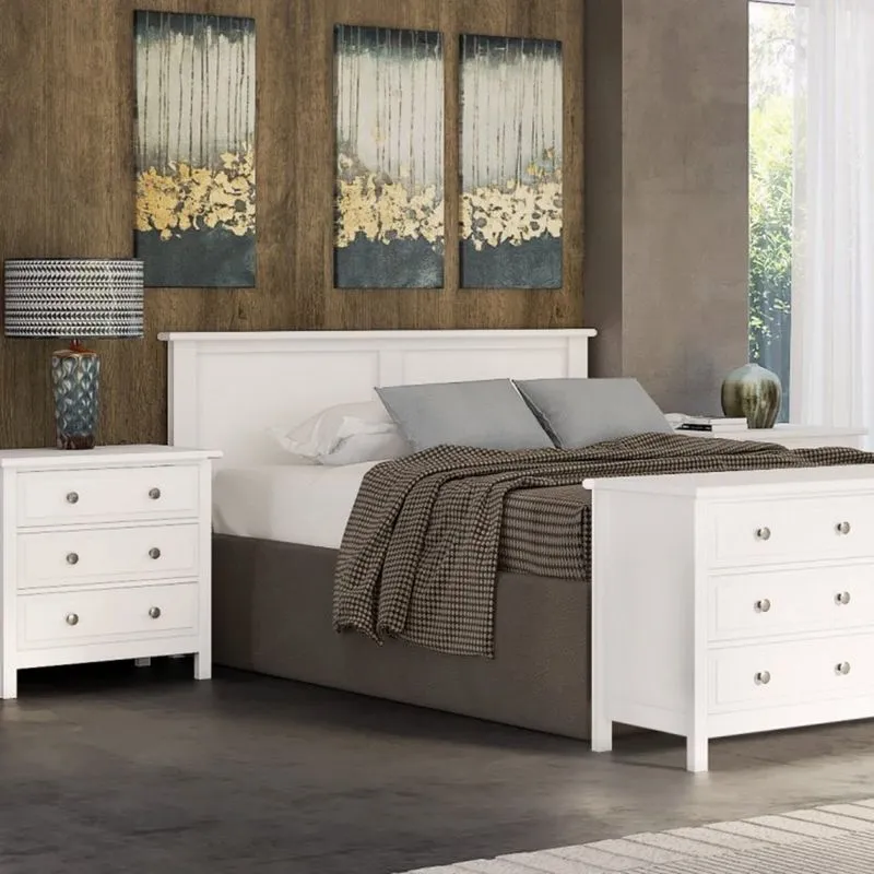 Cabeceira Casal 150cm Leeds Treboll Branco