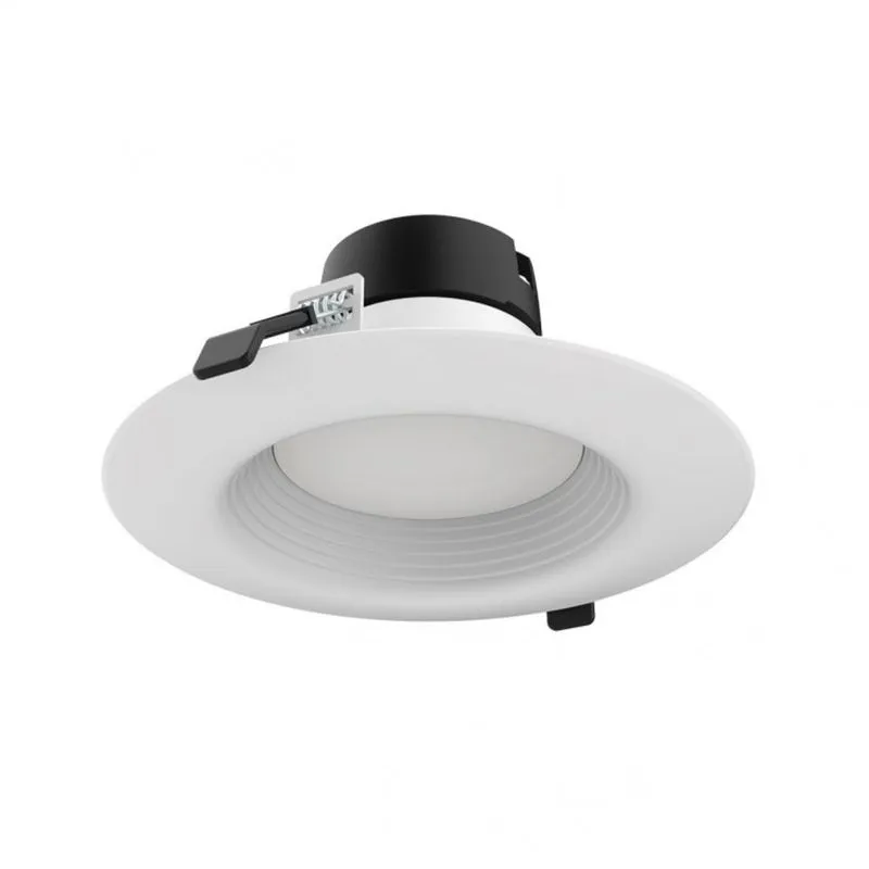 Plafon LED Embutir Redondo 12W 4000k Downlight Vision Taschibra 4000K Luz Neutra