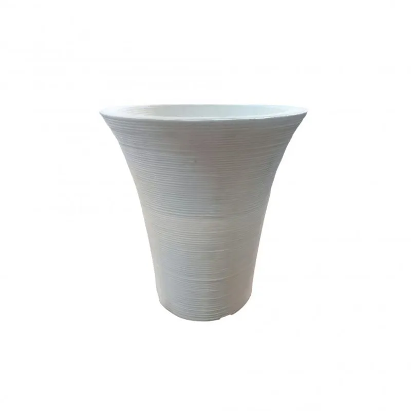 Vaso Decor Radiance Circular Pequeno Branco