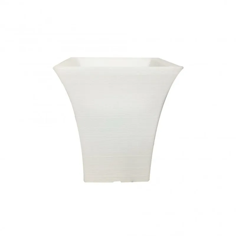 Vaso Decor Plant Quadrado Pequeno Branco