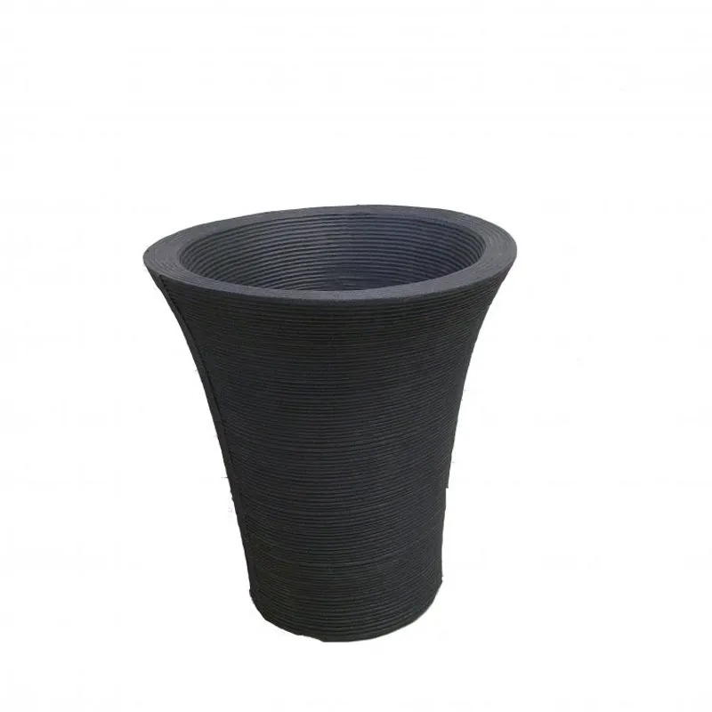 Vaso Decor Plant Circular Pequeno Preto