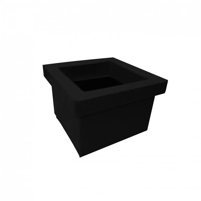 Vaso Quadrado Grande Preto