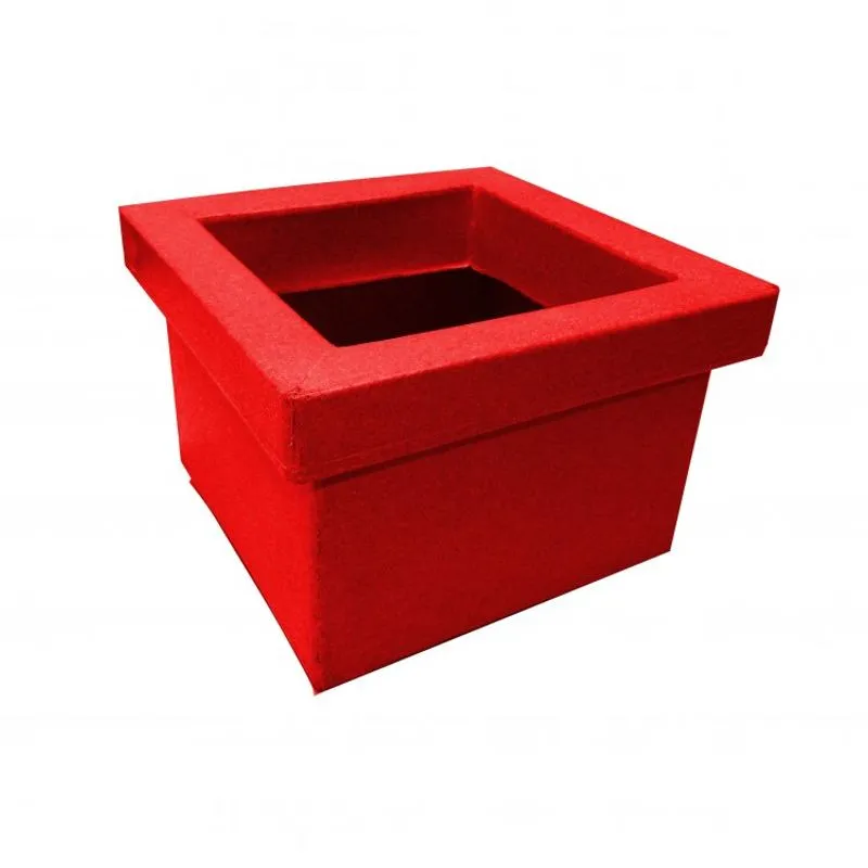 Vaso Quadrado Pequeno Vermelho