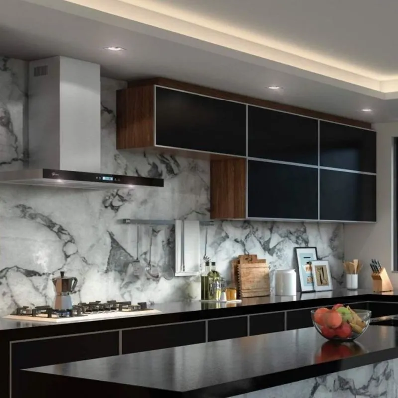 Conjunto Cozinha Infinity Coifa e Cooktop Gourmet Fischer Preto