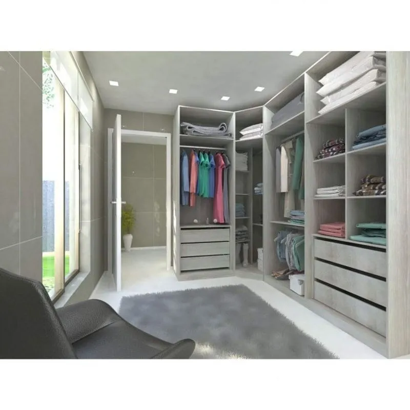 Guarda Roupa Closet 3 Peças 6 Gavetas Prime Espresso Móveis Legno Crema