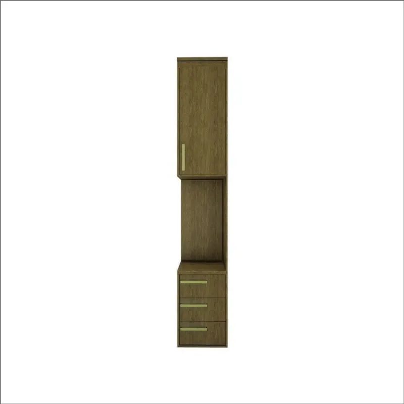 Módulo Mesa de Cabeceira direito Belmax Ébano/Branco