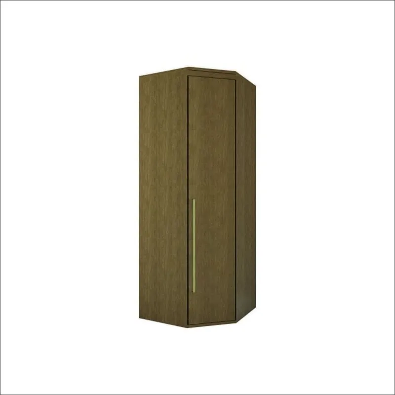 Módulo Guarda-roupa Canto c/ 1 porta Belmax Ébano/Branco