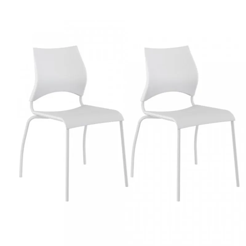 Conjunto 2 Cadeiras Júnior 0357 Carraro Branco