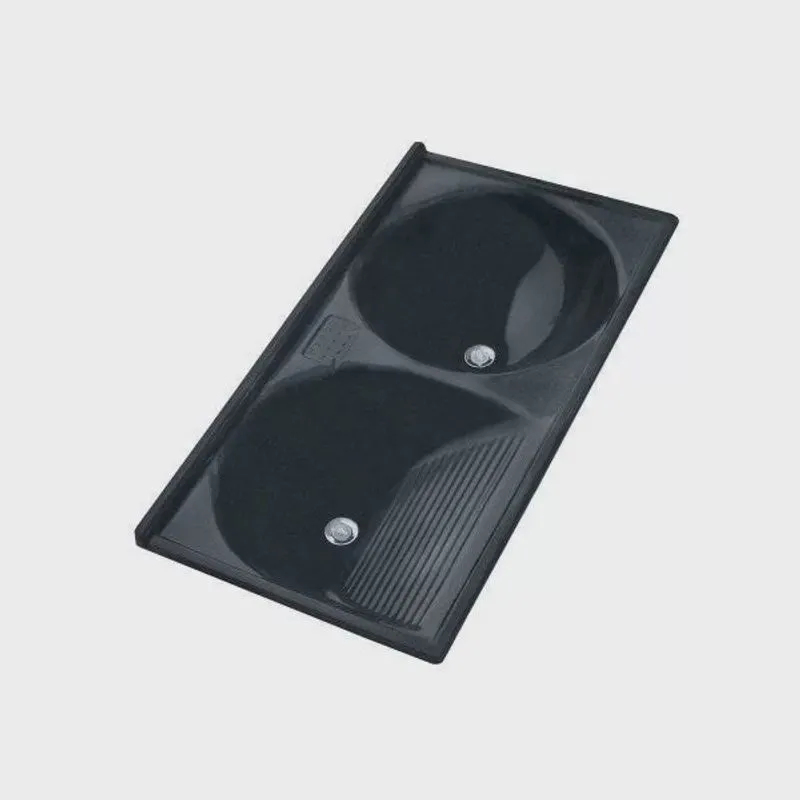 Tanque Duplo em Mármore Sintético 120cmx60cm Premium dvg Decoralita