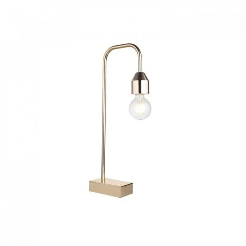 Luminária De Mesa Lucida Rivatti Móveis Dourado