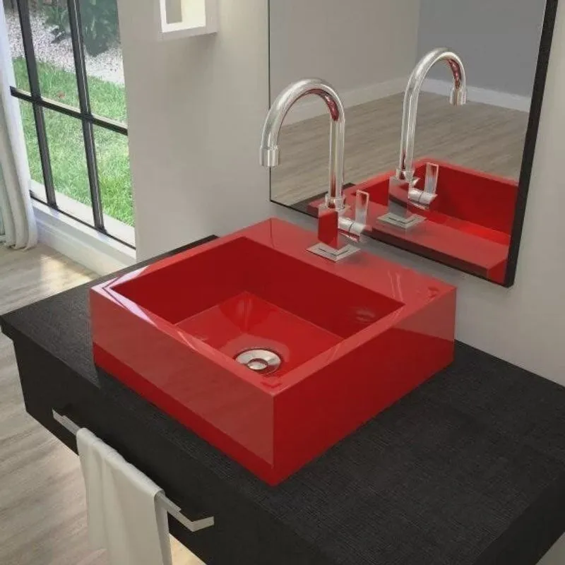 Kit Cuba Q395 com Torneira Luxo 1195 Metal e Válvula Click 1 B e Sifão Pvc e Flexível Compace