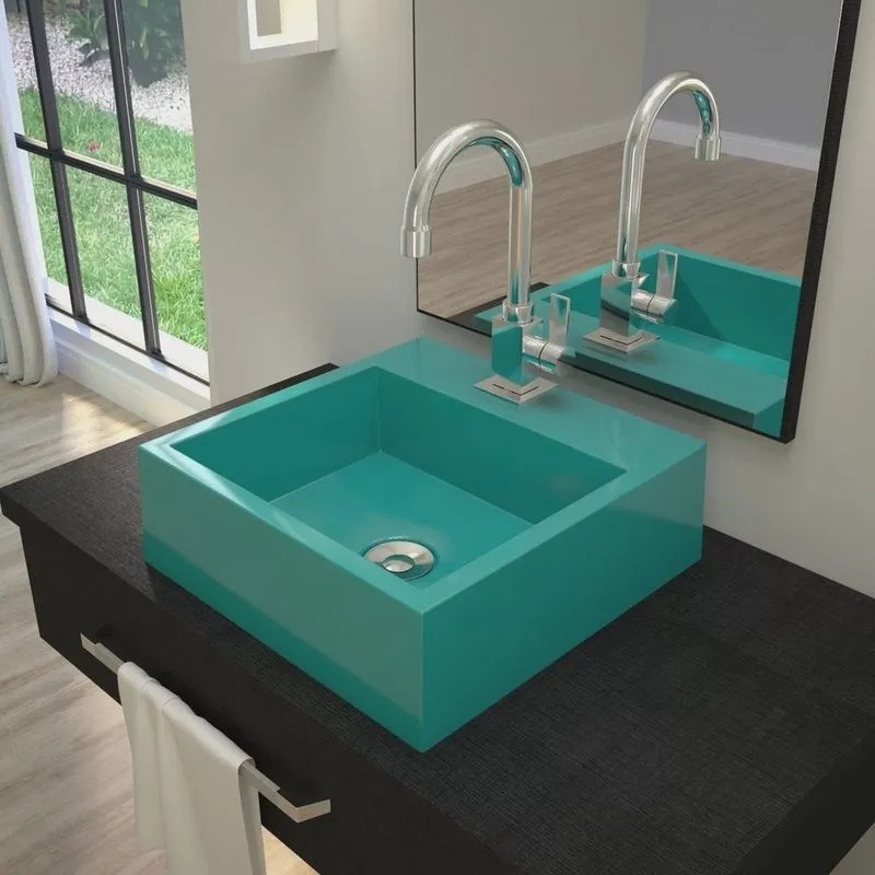 Kit Cuba Q395 com Torneira Luxo 1195 Metal e Válvula Click 1 Pol. e Sifão Pvc e Flexível Compace