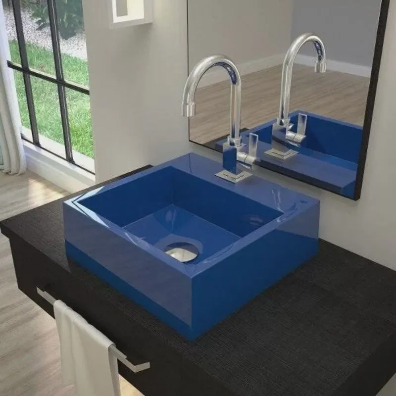 Kit Cuba Q395 com Torneira Luxo 1195 Metal e Válvula Click 1 1/2 e Sifão Pvc e Flexível Compace