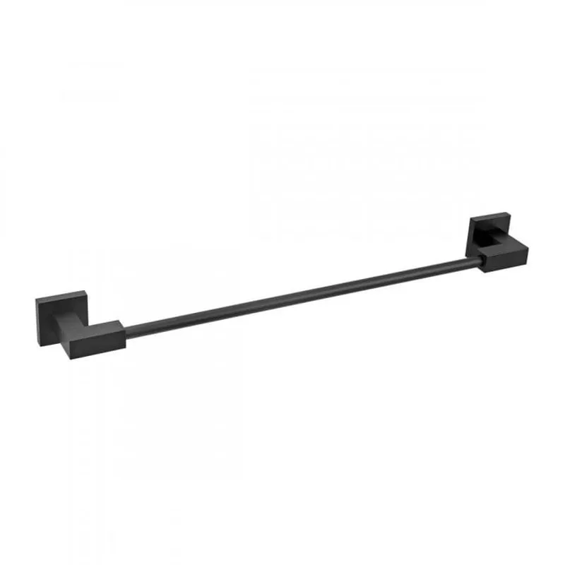 Porta Toalha Linear Grande Origami Meber Metais Preto