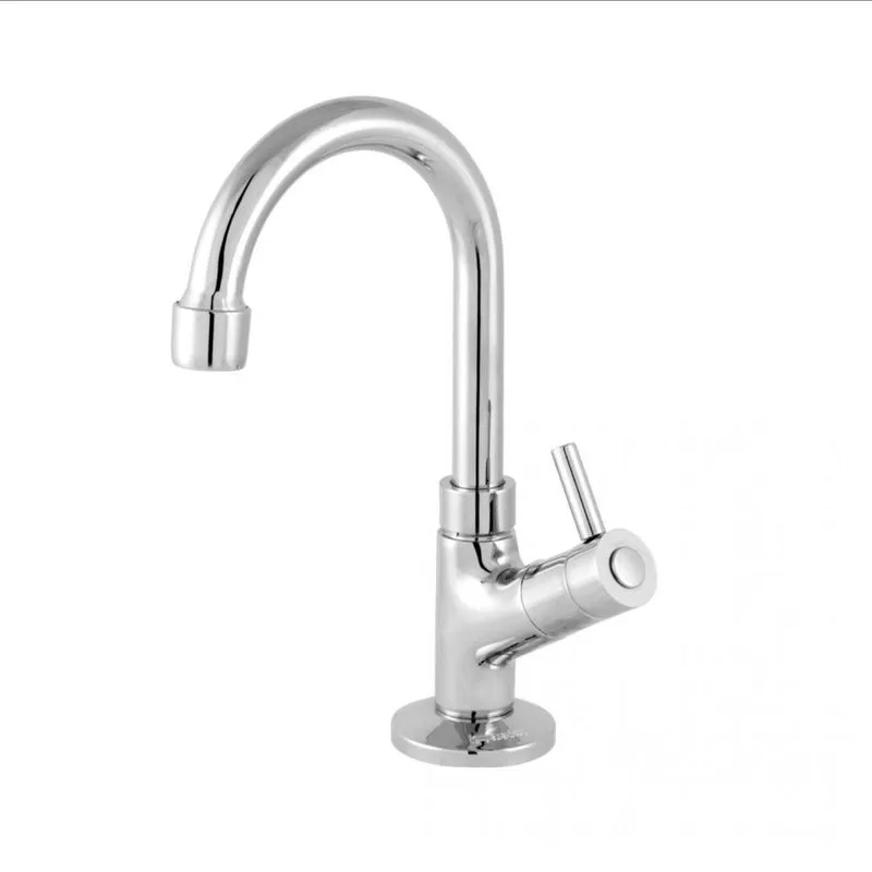 Kit Cuba Rt49 Com Torneira 1198 Metal E Válvula Click 1 Polegada B E Sifão Pvc E Flexível Amarelo