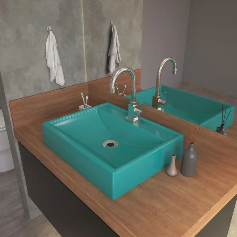 Kit Cuba Rt49 com Torneira Luxo 1195 Metal e Válvula 1 Polegada e Sifão Pvc e Flexível Compace