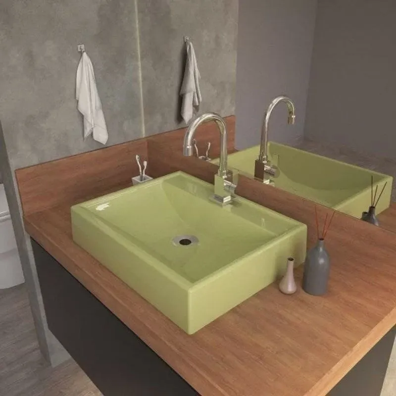 Kit Cuba RT49 com Torneira Luxo 1195 Metal e Válvula 1 Polegada e Sifão Pvc e Flexível Compace