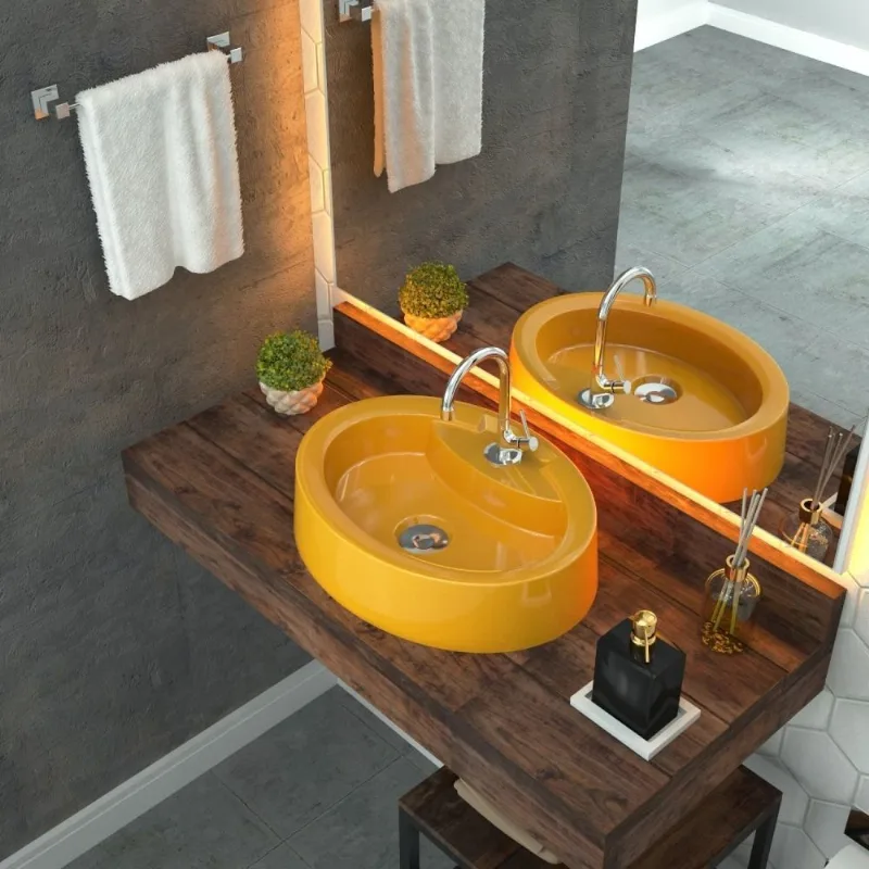 Kit Cuba Ov43 Com Válvula Click Botão 1 Polegada B Compace Amarelo