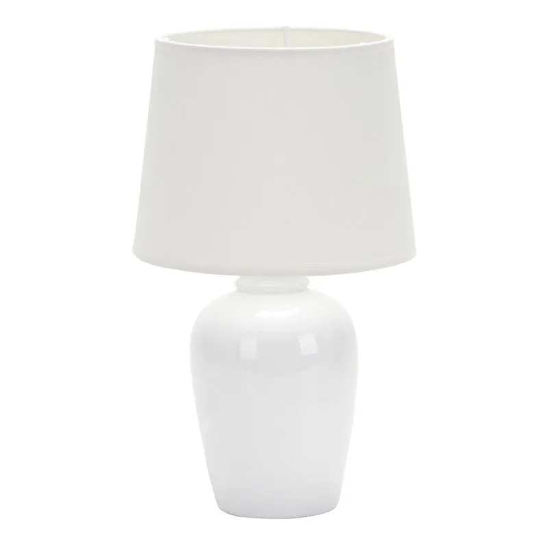 Abajur De Cerâmica Pottery 32cm Para 1 Lâmpada E27 Taschibra Branco