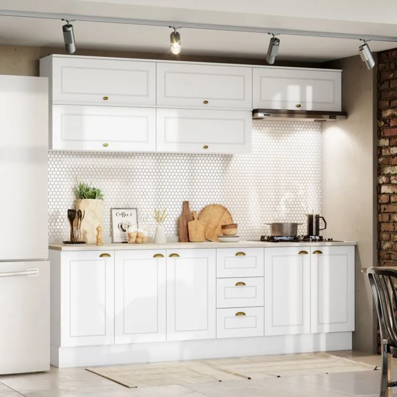 Cozinha Completa 8 Peças Americana Henn Branco