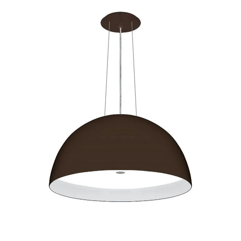 Pendente Milão com difusor e 3 fios Conti Iluminação Café